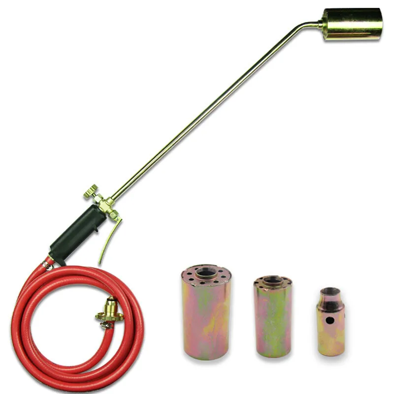 Propane Weed Torch Burner Camping Fire Starter Ice Melter with Nozzle Hose