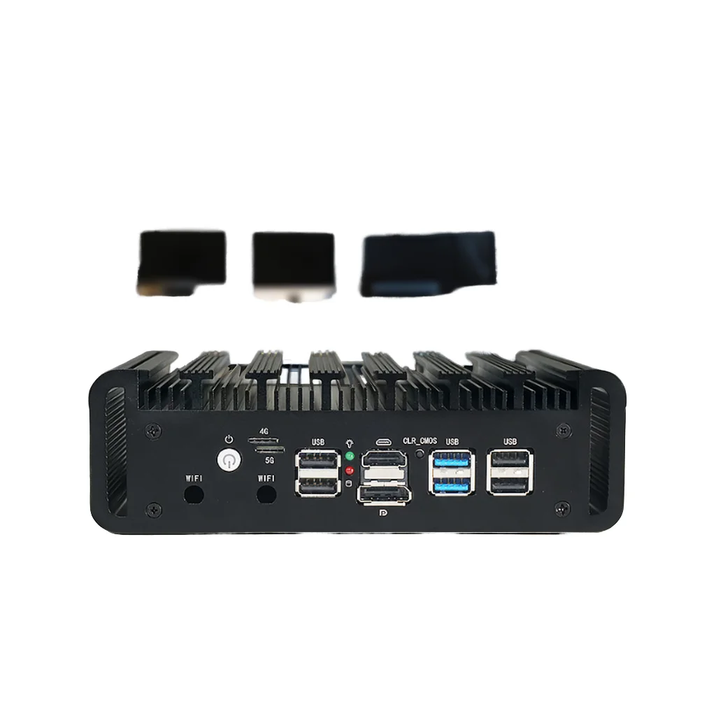 New N2840 Dual Network Fanless PC Dual RS485/232 Serial Port SSD+HDD 6*B Win10 Linux Mini Industrial Computer Cheap AU CN