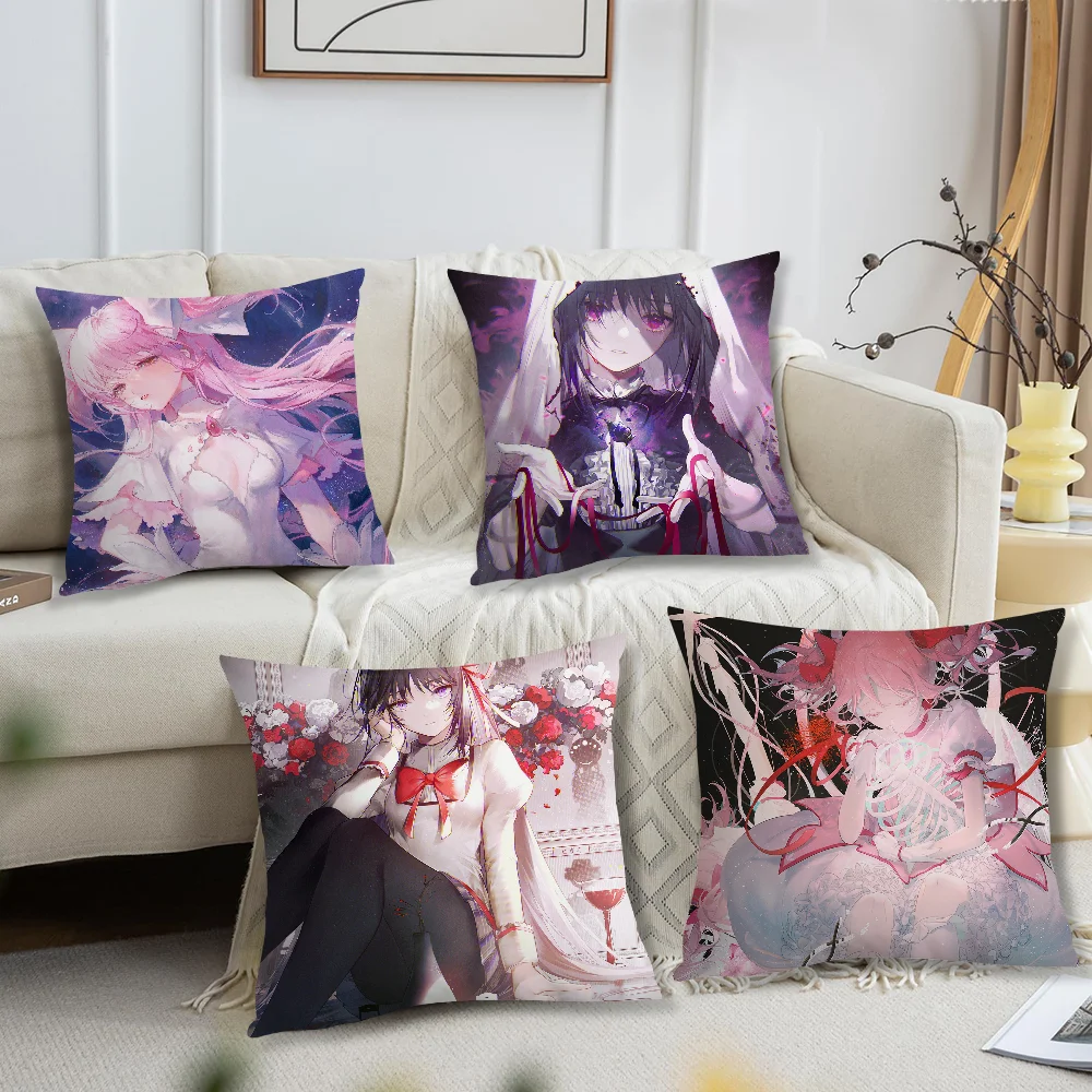 Puella cushion cover For Madoka Home Magi Bedroom Room Decoration Magica Living Room Sofa Pillow Case Suitable