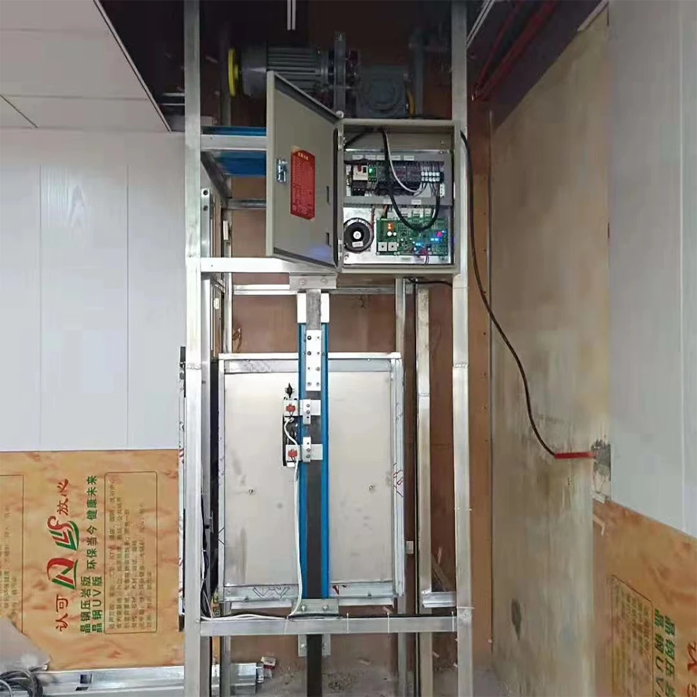 Heavy duty high load stainless steel modern design elevator, hydraulic drive international standard 1 year