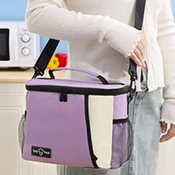 Dopamine waterproof bento bag with large capacity, can be carried across the lunch box bag, outdoor picnic PEVA ice pack, one sh