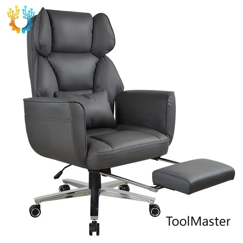 

[2026]Premium Executive Office Chair Revolving High Weight Capacity Genuine Leather Office Desk Chair For Big & Tall People