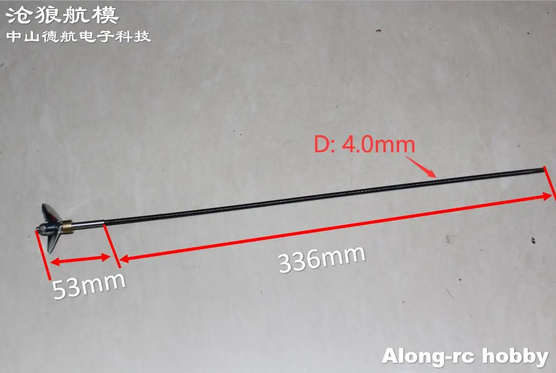 Ricambio per barche modello RC-albero da 4mm con elica in metallo da 40mm per barca remota ad alta velocità RC Vector SR80 Pro 798-4P