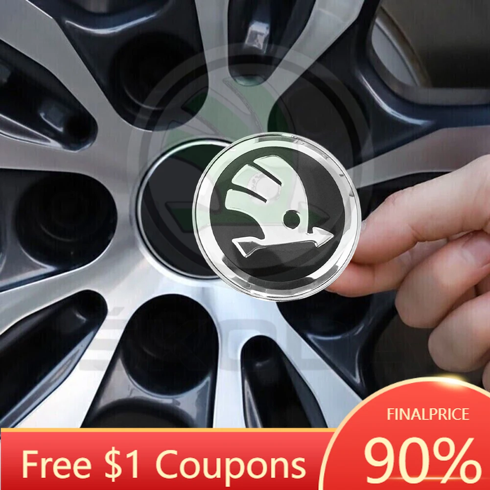 

Новинка 2026: 1-5 комплектов оригинальных черных колпачков для центра диска (60 мм) для Skoda Octavia Fabia. Высококачественная, прочная защита, простая установка.