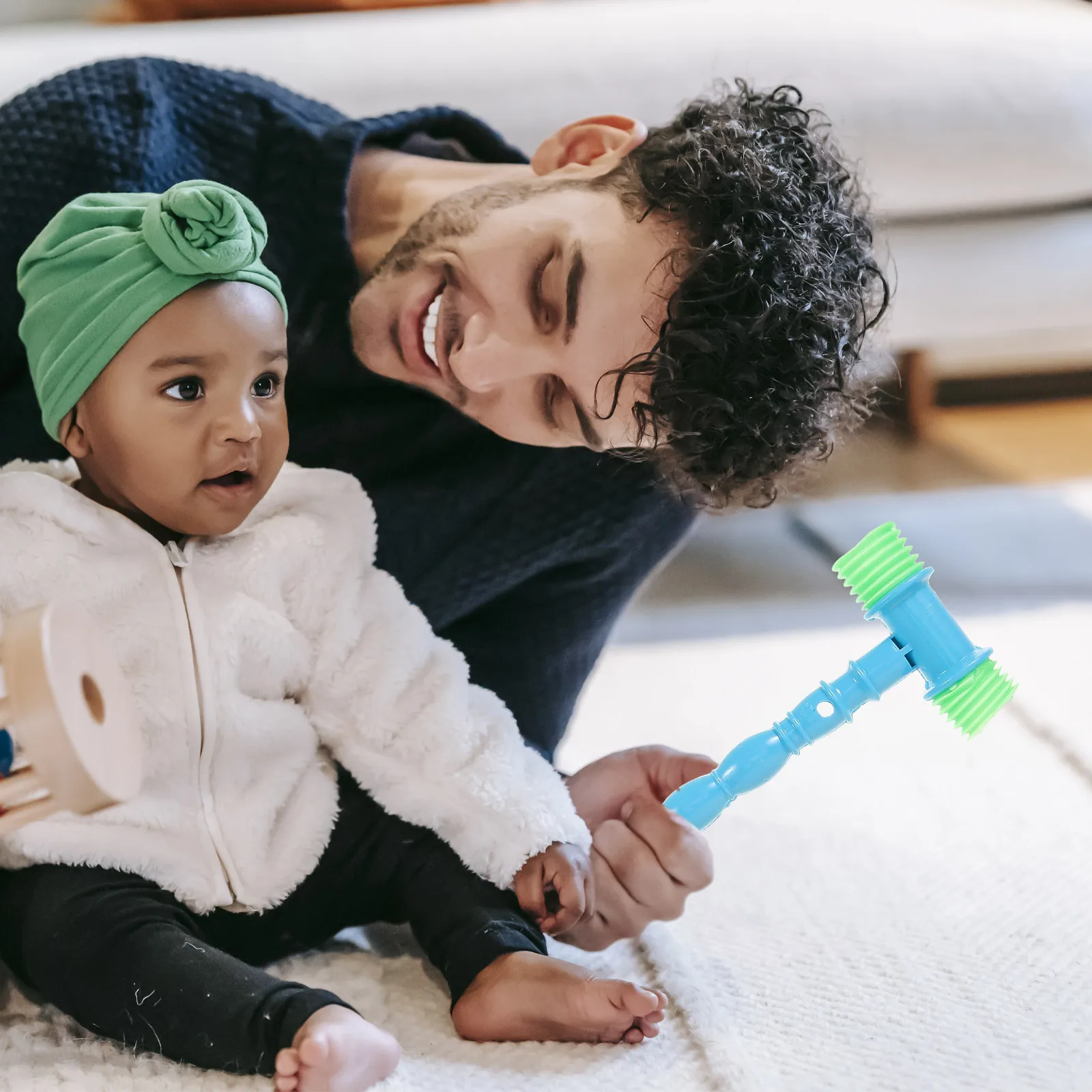 

6 Pcs Educational Hammer Toys Practical Baby Gavel Kids Educational Practical Hammer Toys ABS Christmas Party