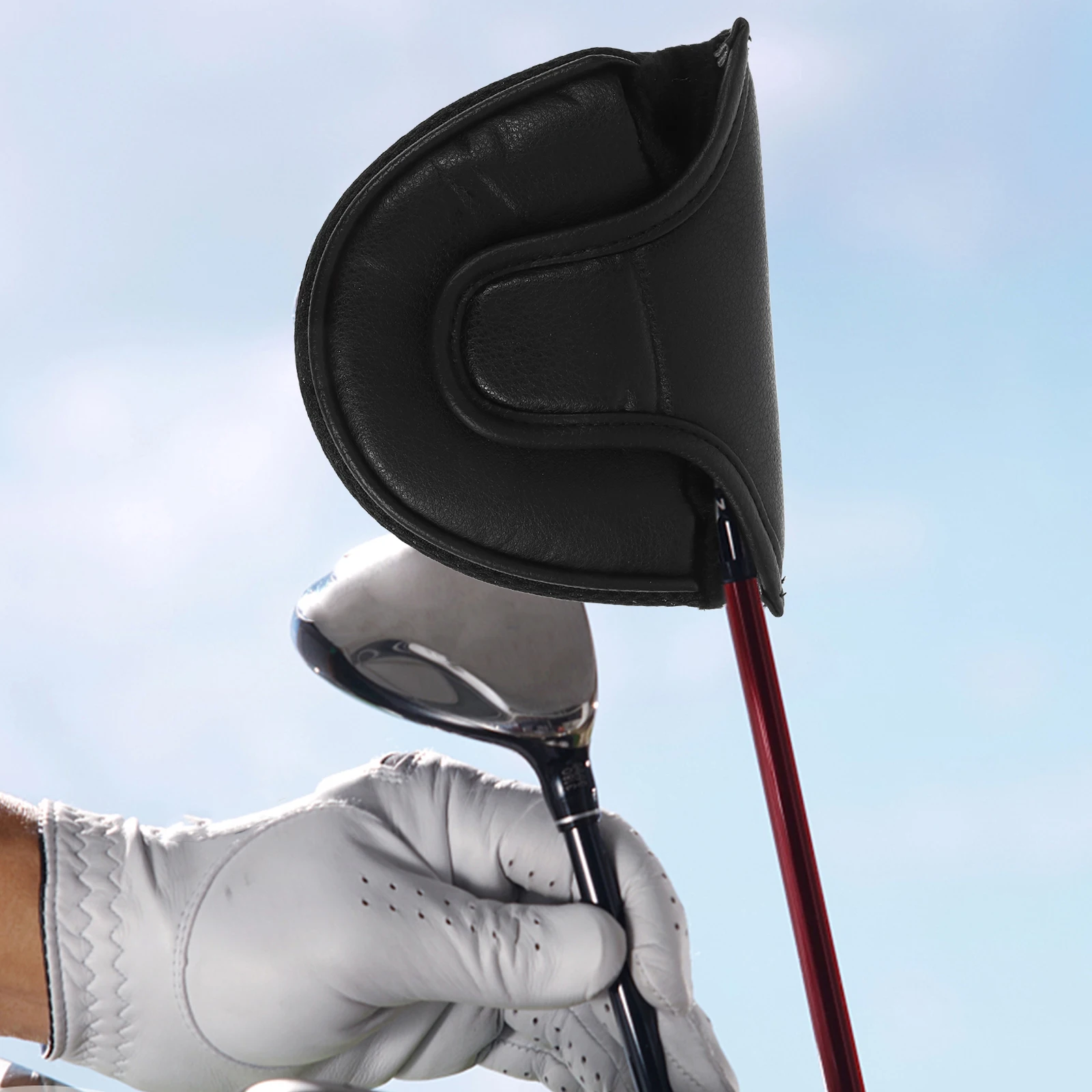 

Pu Golf Putter Cover Sleeve Universal Mallet Shape Shockproof Golf Protector