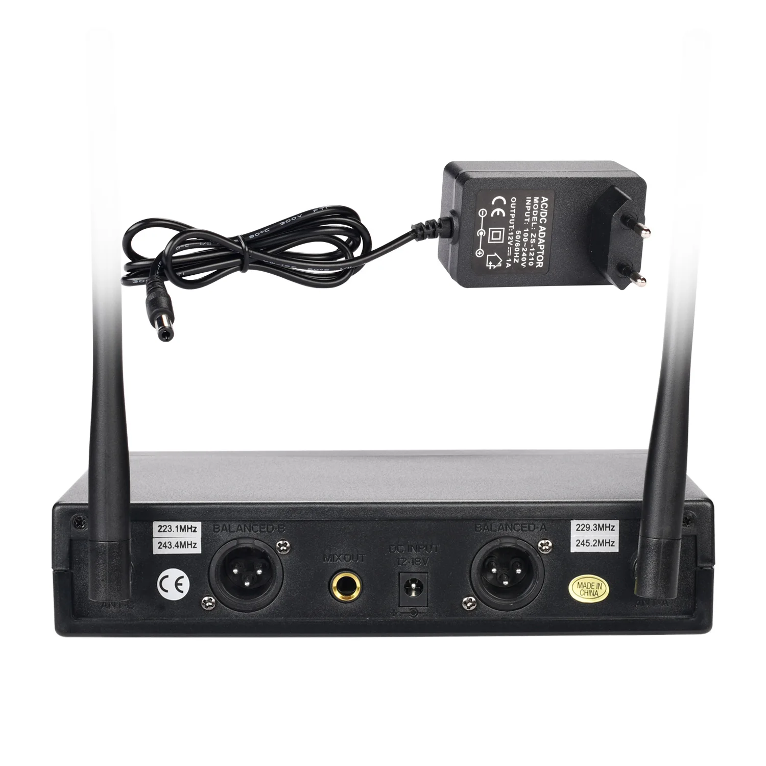 ميكروفون لاسلكي محمول باليد VHF ، تردد ثابت ، 4 أجهزة إرسال ديناميكية محمولة ، ميكروفون KTV لاسلكي منزلي ، ، كاريوكي حفلات صغيرة ، 30 متر