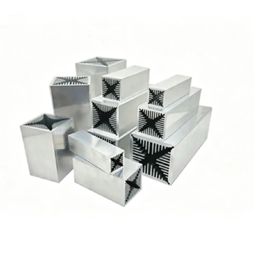1pcs High-Power Air-Cooled Heat Sink 30*30mm 40*40mm 50*50mm 60*60mm 70*70mm 80*80mm 6063 Aluminum Profile Wind Tunnel Radiator