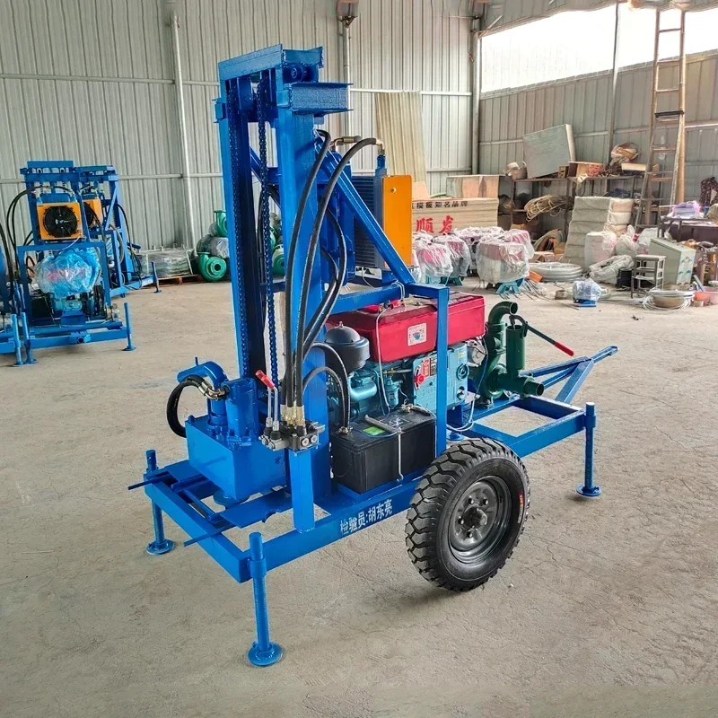 Hydraulic Drilling Rig Diesel Water Well Drilling Rig Machine Portable 4-in Well Drilling Rig