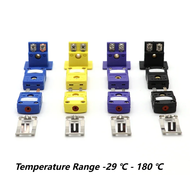 High Temperature Resistant Mini Thermocouple Plug Socket Panel Mount SMPW MPJ K J T E Male Female Compensation Wire Connector