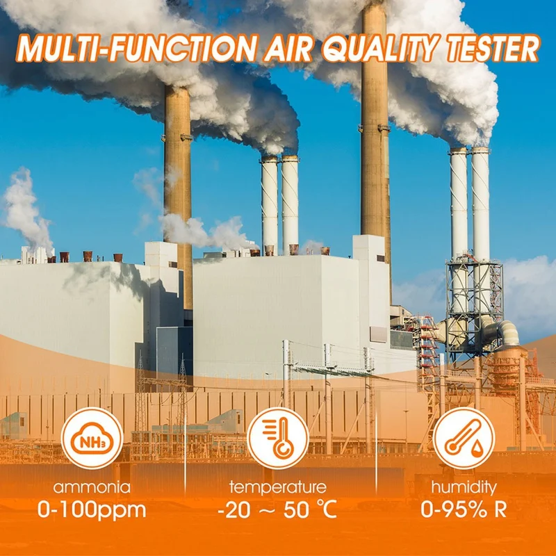 

Портативный непрерывный количественный анализ, удержание газа аммиака, детектор 9000B, 0-100 ppm, перезаряжаемый с ЖК-экраном-ELEC