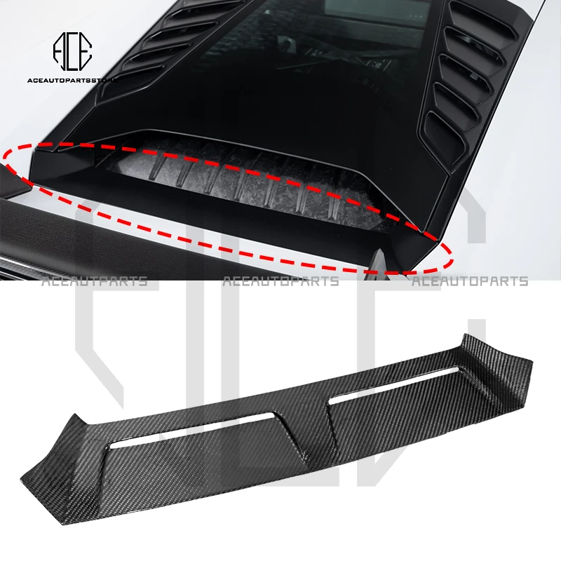 Dry Carbon Fiber Replacement Rear Hatch Lower Trim Panel For Lamborghini Huracan LP610 Coupe LP580 EVO