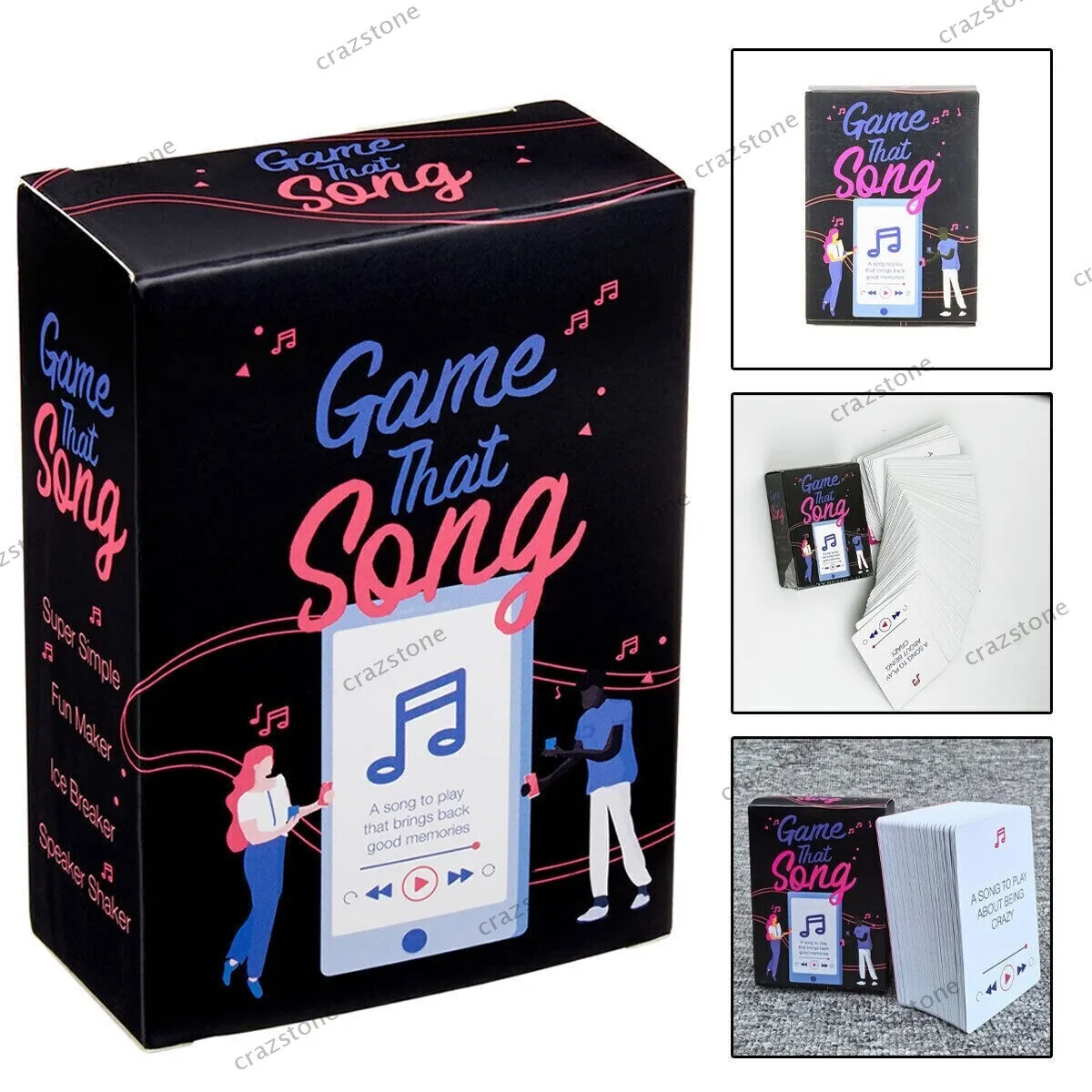Que jogo de cartas musicais divertido de músicas para adultos e adolescentes - competir para tocar a música