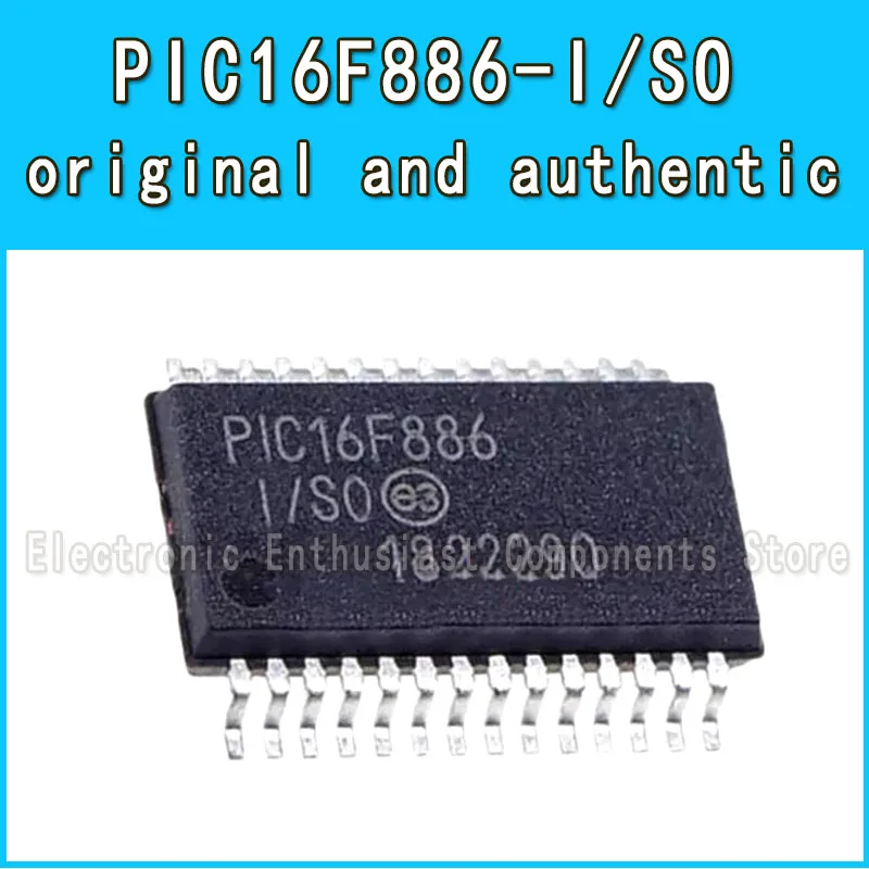 

10pieces/lot PIC16F886 PIC16F886-I PIC16F886-I/SO MCU 8BIT 14KB FLASH SOIC-28
