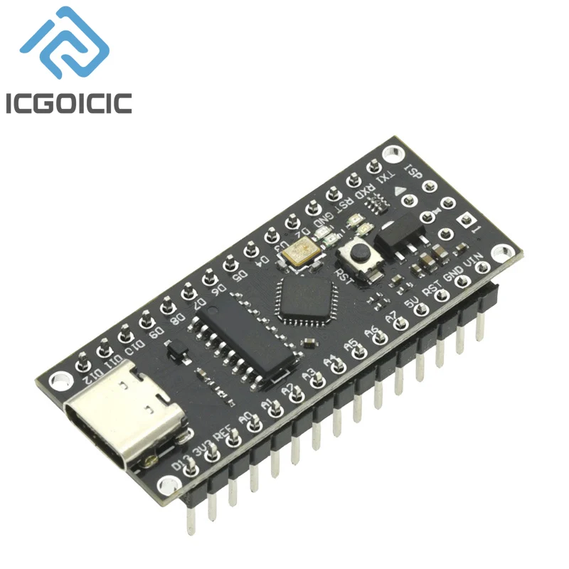 Picture 4: Nano V3 Atmega328P/Atmega168 MCU Core Board Welding Development Board Improved Version Module For Arduino