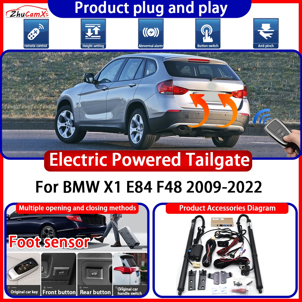 ZhuCamX Electric OEM Powered Tailgate for BMW X1 E84 F48 2009-2022 System Anti Pinch Smart Intelligent Control Gate Lift Kit