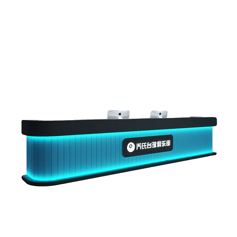 Modern Billiards Room Light Luxury Premium Arena Front Desk Reception Desk Simple Counter