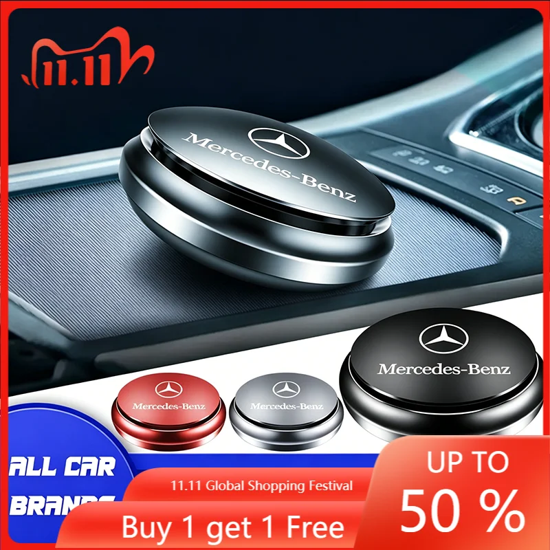 Car Air Freshener Solid Perfume Rotaing Aromatherapy Decor Stickers For Mercedes Benz W176 W246 W212 W204 C117 X156 A B C E Ml