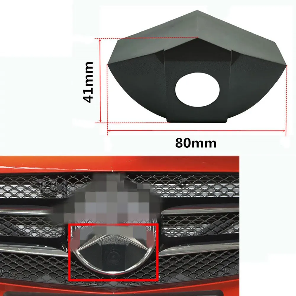 Car Front View Positive Logo Camera Bracket Shell Frame For Mercedes Benz C Class W204 C180 C200 C220 C230 C280 C320 C350 2008-