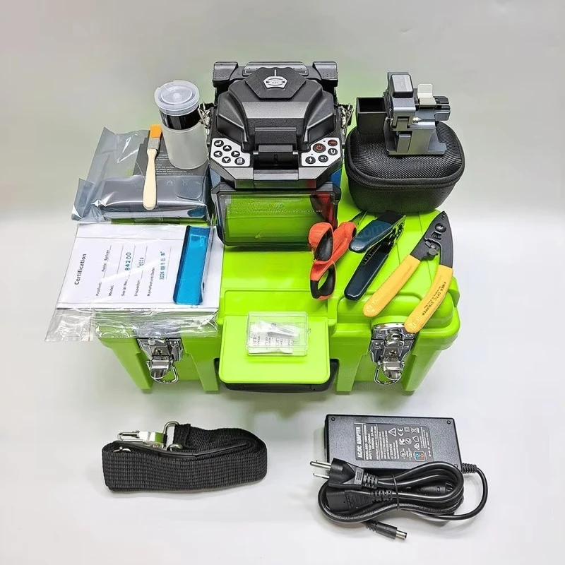 Hochwertige, 100 % neue Glasfaserausrüstung, 6 Motor Fusion Splicer Toolkit, Spleißmaschine für optische Kernschweißgeräte