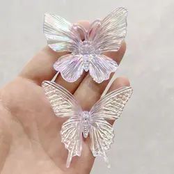 Super Bright Crystal AB Color Butterfly Rhinestone DIY Hair Accessories Hair Clip Dress Gift Home Decoration