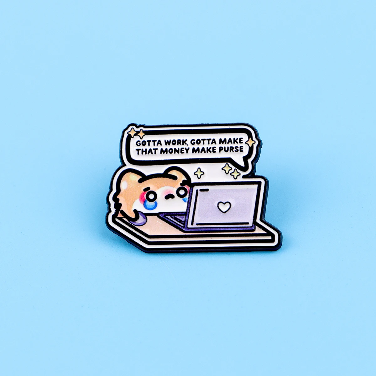 Cute Dog Enamel Pin Lapel Pin  - Women Accessories Quotes ulasan dan harga