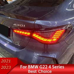 Car Lights for BMW G22 G82 2021-2023 430i M440i LED Auto Taillight Assembly Upgrade Dynamic GTS Dragon Scales Style Accessories