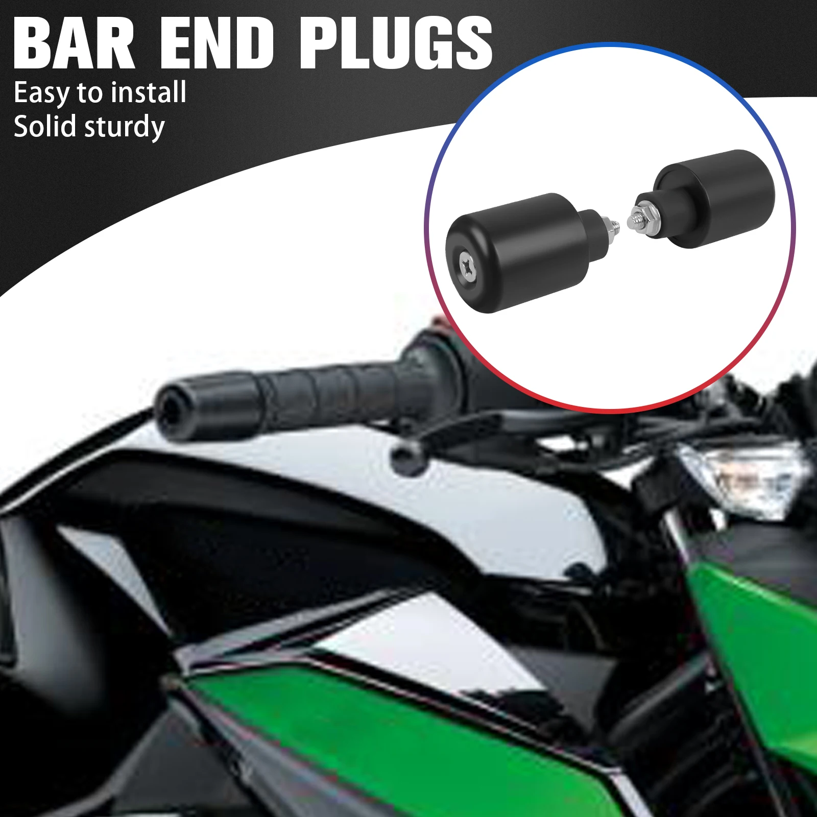 

For Suzuki DZ-Z400 2014-2024 DR650 2019-2024 Motorcycle Handlebar Grip Handle Bar Ends Cap Plug Handle Bar Slider DR 650 DZ Z400