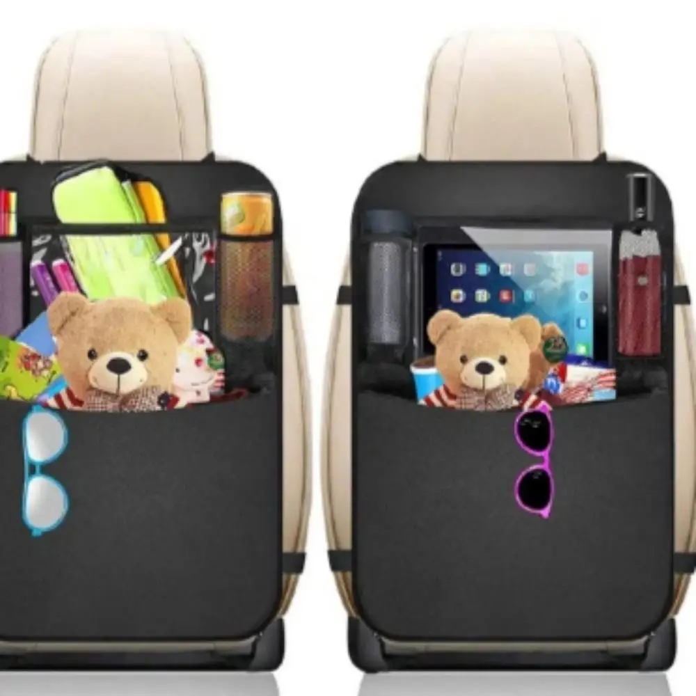Car Seat Back Organizer Car Seat IPAD Bag Oxford Cloth with Anti-kicking Function
