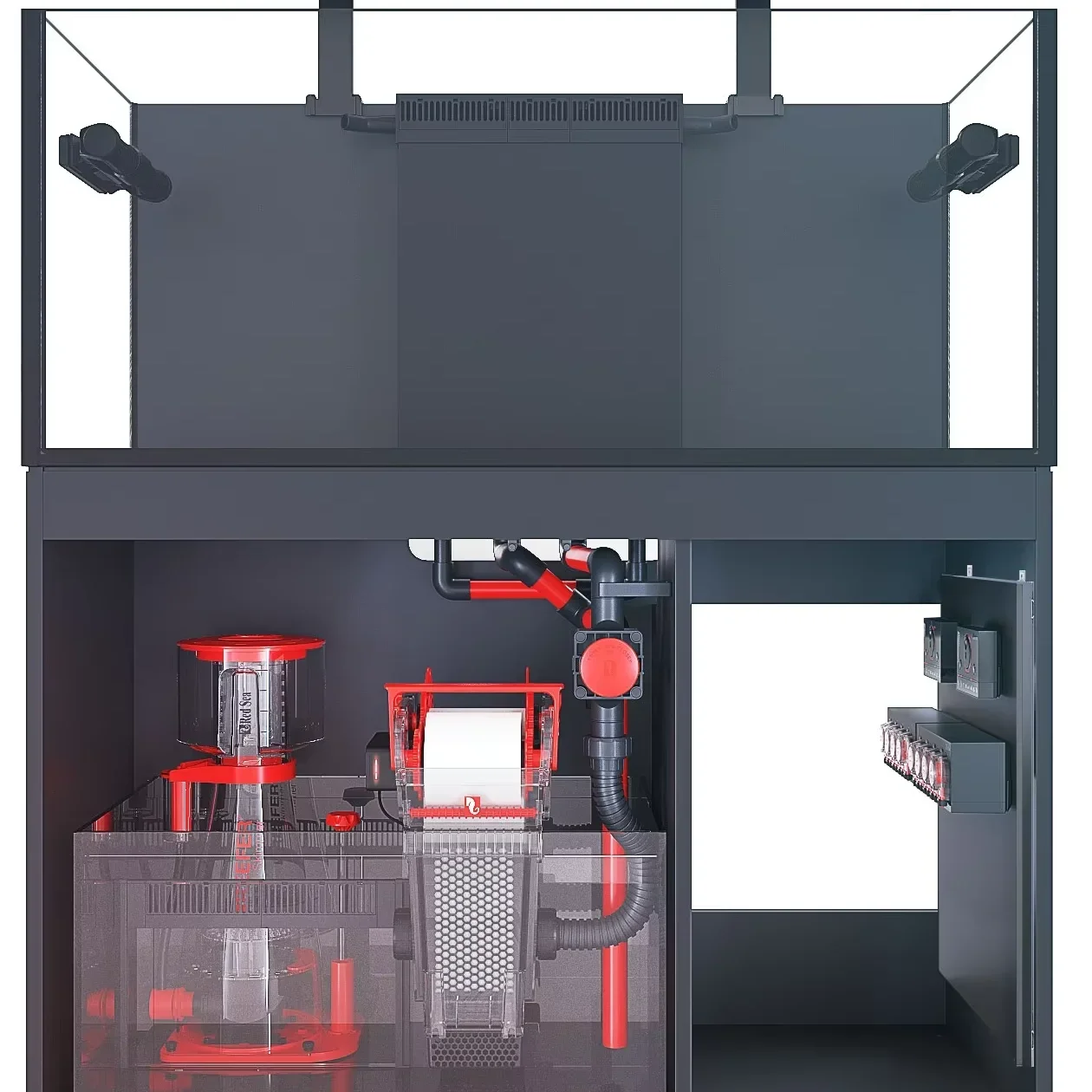 RedSea Reefer 170/250/300/350/425L Home Office Fish Tank del Aquarium with Base Cabinet