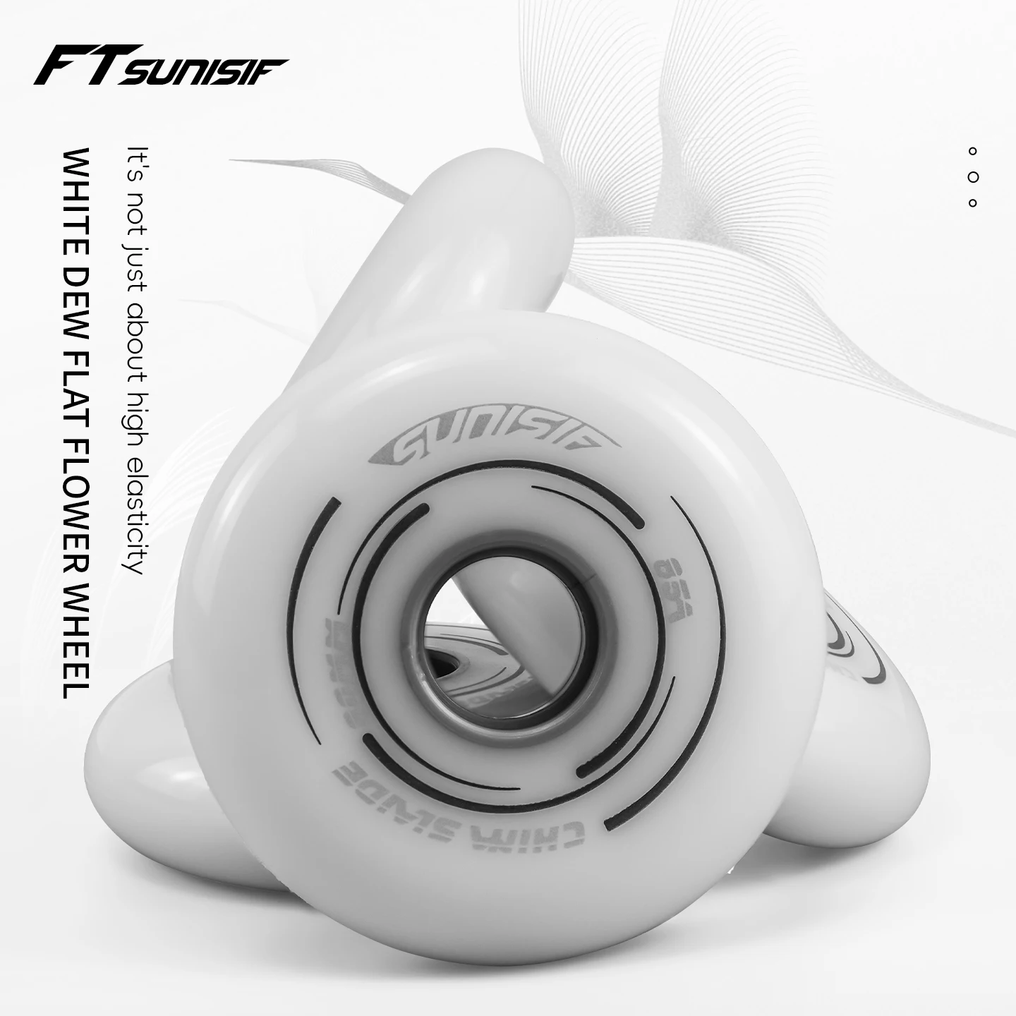 8PCS SUNISIF Inline Skate Wheels 85A Hardness 72 76 80mm Slalom Sliding Roller Skating Tires For SEBA Powerslide Patines - view 2
