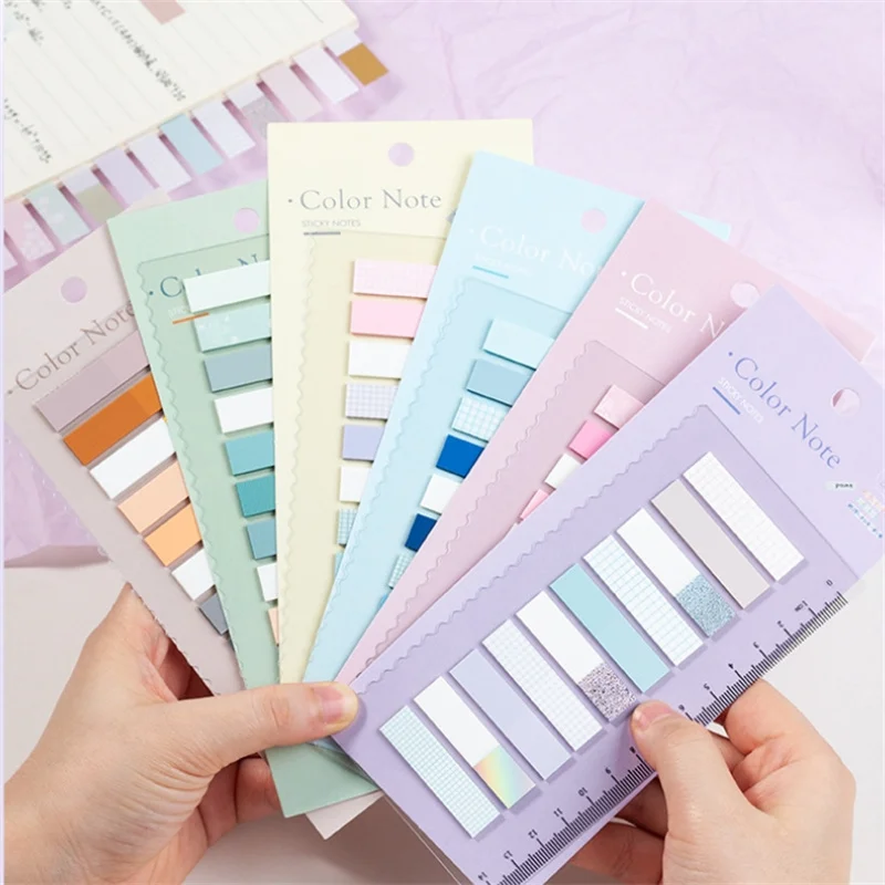 200Pc Self Adhesive Index Tabs Page Markers Transparent Waterproof Sticky Notes for Classifying Files Flags Planner Stickers