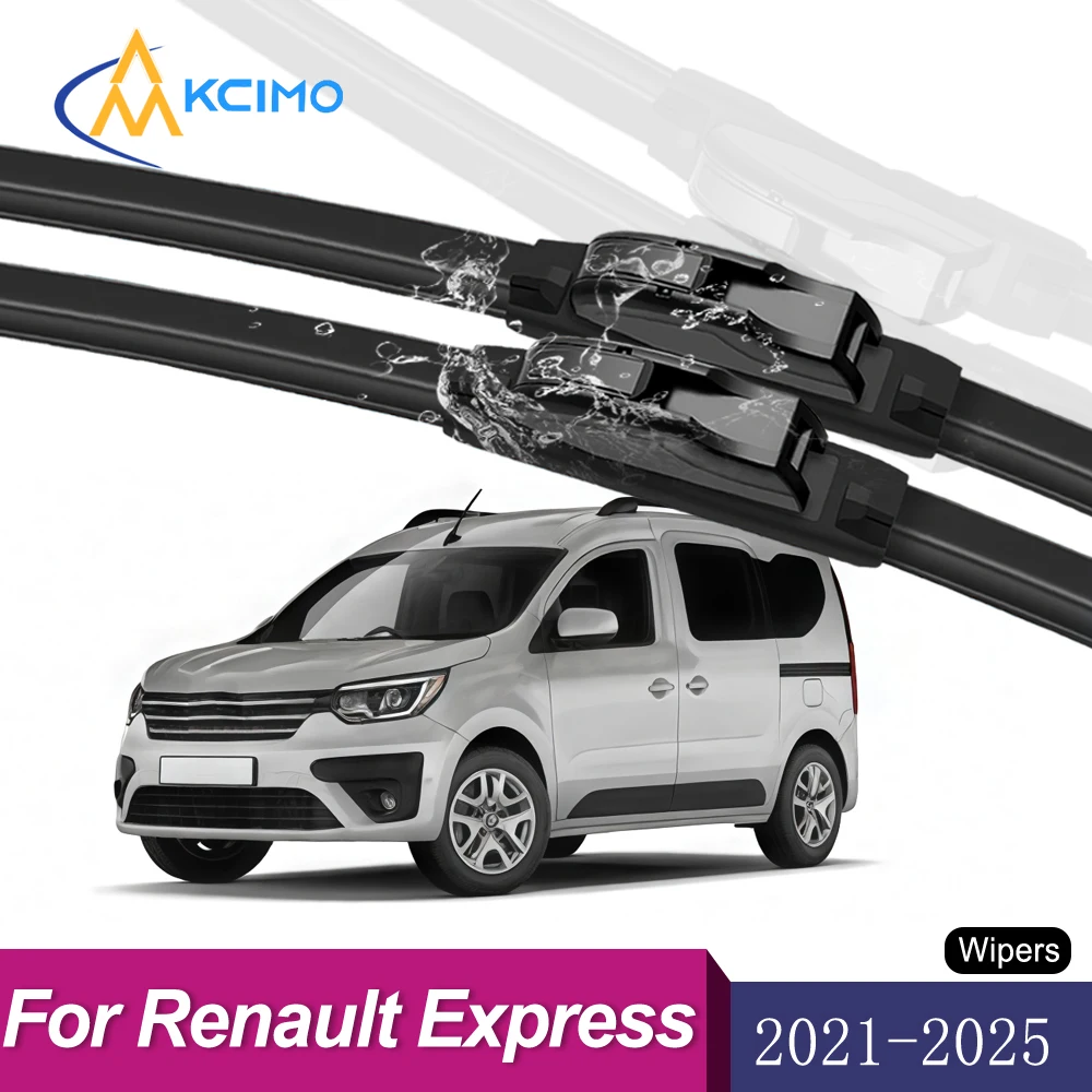 

Durable Beam Windshield Wipers For Renault Express 2021-2025 All-Season, Streak-Free Cleaning Front Wiper Blades Set of 2
