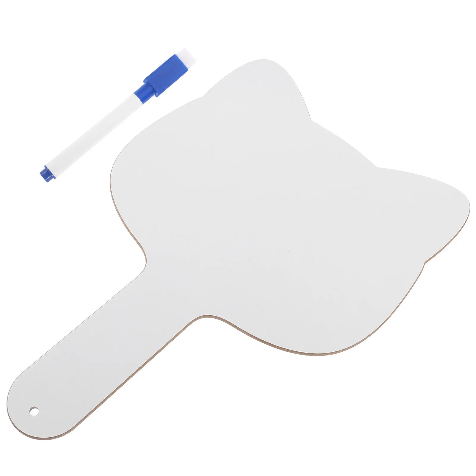 

1Set Portable Answer Paddle ABS Wood Student Dry Erase Board Classroom Handheld Answer Board Reusable Student Supply Classroom
