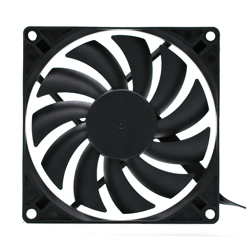 Ultra thin high air volume 92x92x15mm 90mm 12V intelligent temperature control desktop computer case power supply CPU cooling fa