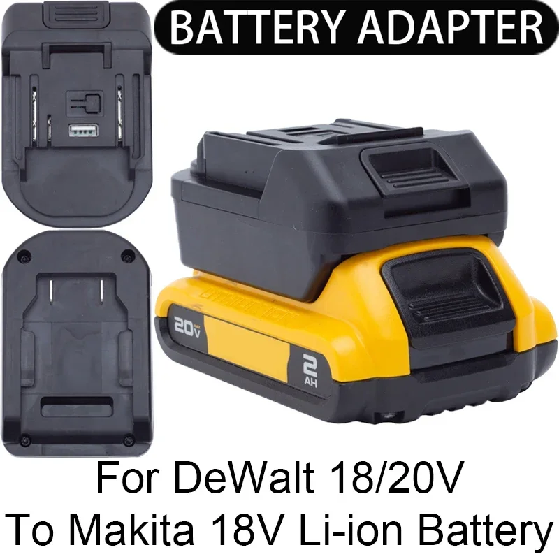 

Adapter/Converter for Makita 18V Li-ion tools to DeWalt 18/20V Li-ion battery adapter power tool accessories