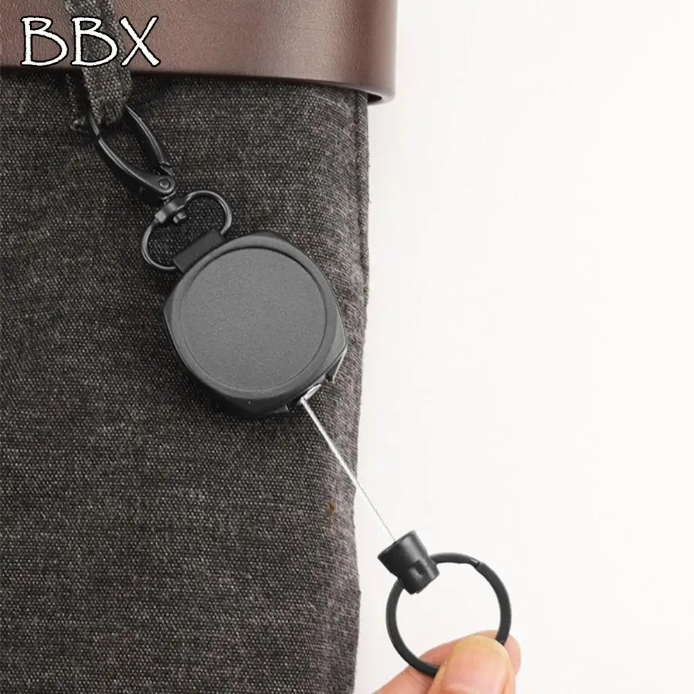 

Easy-to-pull Retractable Key Ring Anti Lost Telescopic Rope Badge Holder Keychain Badge Holder Retractable Pull Badge Reel