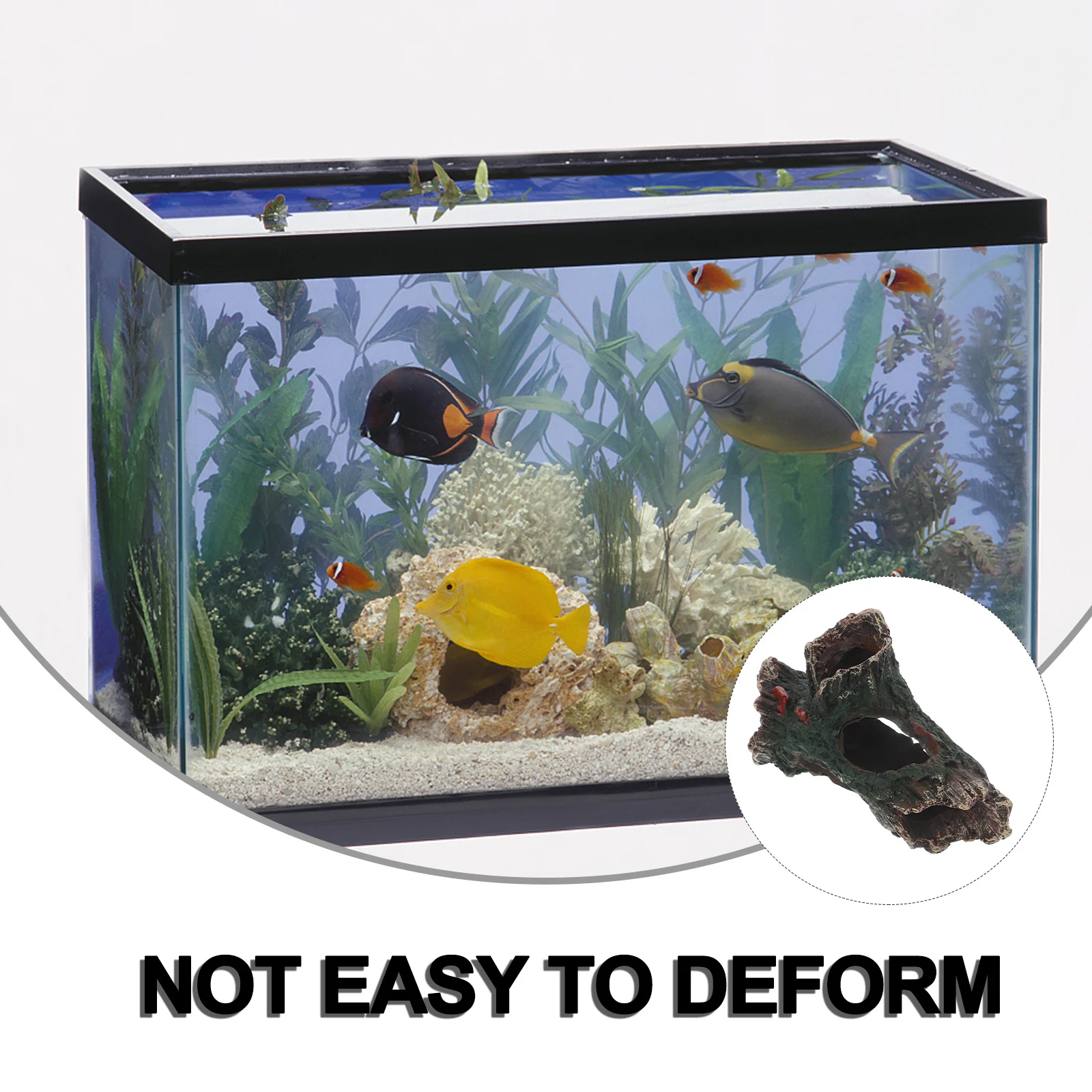 

Artificial Tree Root Aquarium Resin Decoration Large Fish Tank Log Hideout for Aquatic Pets Realistic Stump Ornament Cave