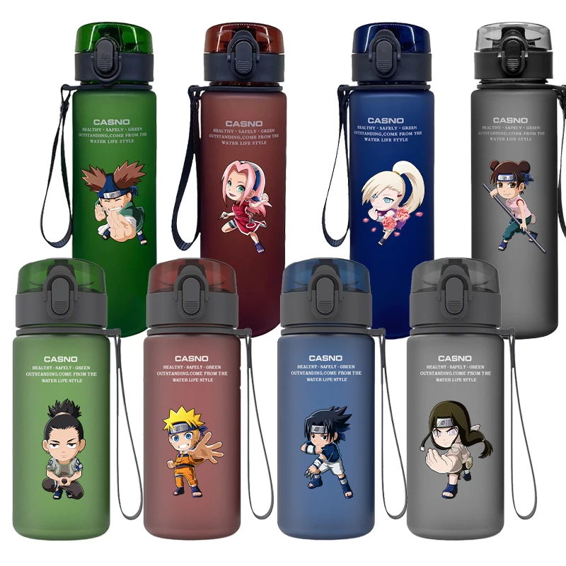 Anime NARUTO Q Version Large Collection First Episode Naruto Hinata Sasuke Frosted Sports Water Cup Portable Water Bottle Gift