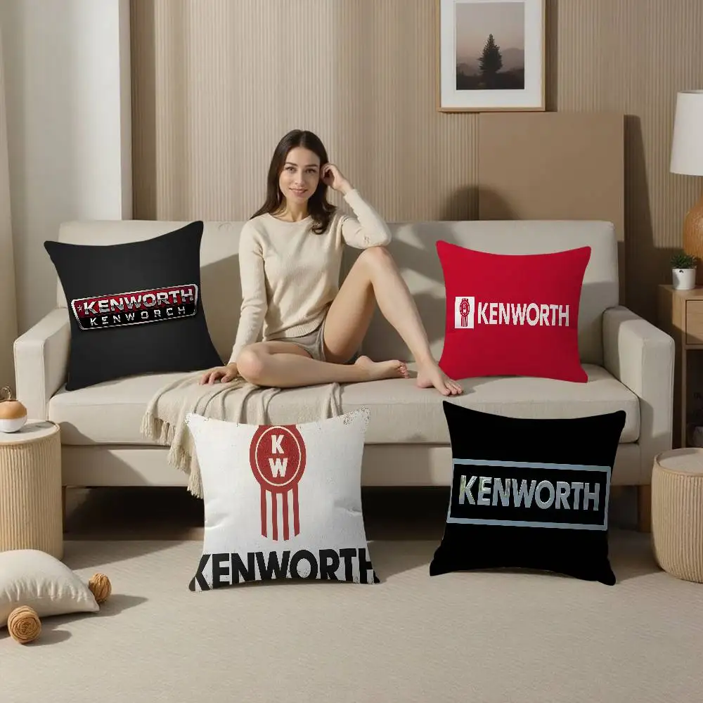 K-KenworthS LOGO Personalized Pillow Cover Kids Bedroom Wild Party Decor Pillowcase kid Birthday shower Gift