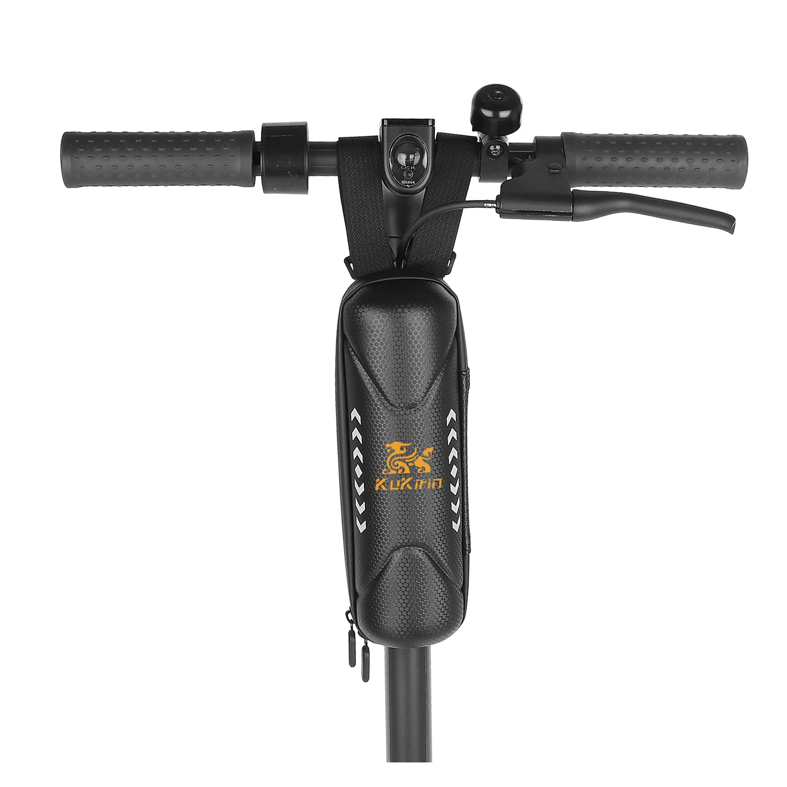 

Передняя сумка Kukirin для электрического скутера, сумка для хранения 1 л, водонепроницаемая, солнцезащитная и пыленепроницаемая, встроенная сетчатая сумка для чашки с твердым корпусом из ЭВА