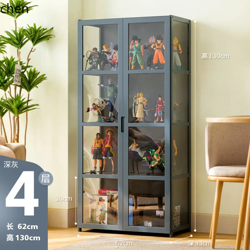 ZML Model Storage Cabinet Display Cabinet Transparent Storage Shelf