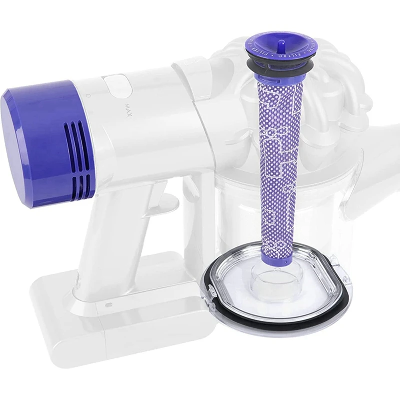 Tapa de contenedor de polvo con anillo de sellado para Dyson V7 V8 con juego de filtros HEPA Pre & Post, promoción