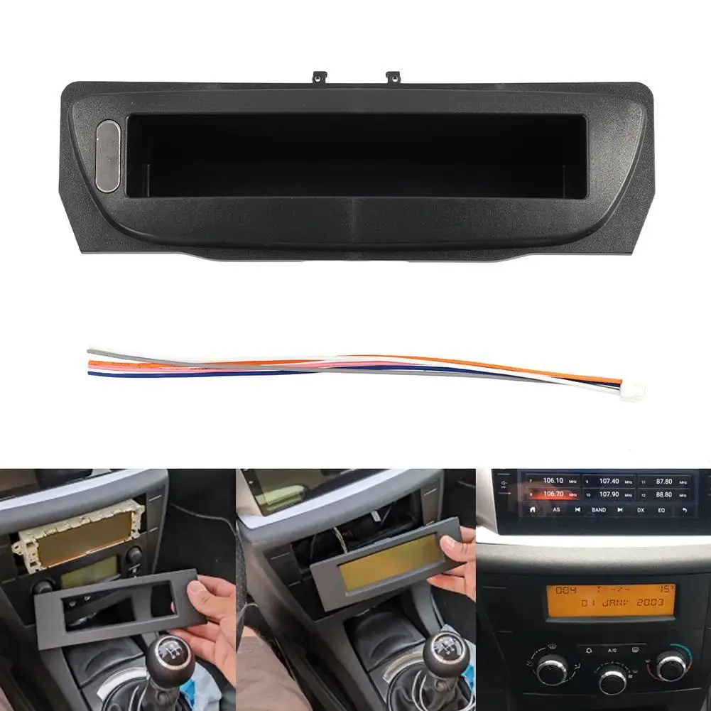 

For Renault Megane 3 Fluence Car Frame Fascia Storage Dashboard Panel Frame Screen Player Audio Radio Frame Panel Lower Box V7B1