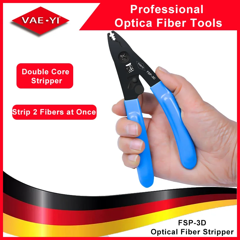 

VAE·YI Double Core stripper,Strip 2 optical fibers at once,Fiber Stripper,Cable Stripper,Fiber Optic Tools,Fib