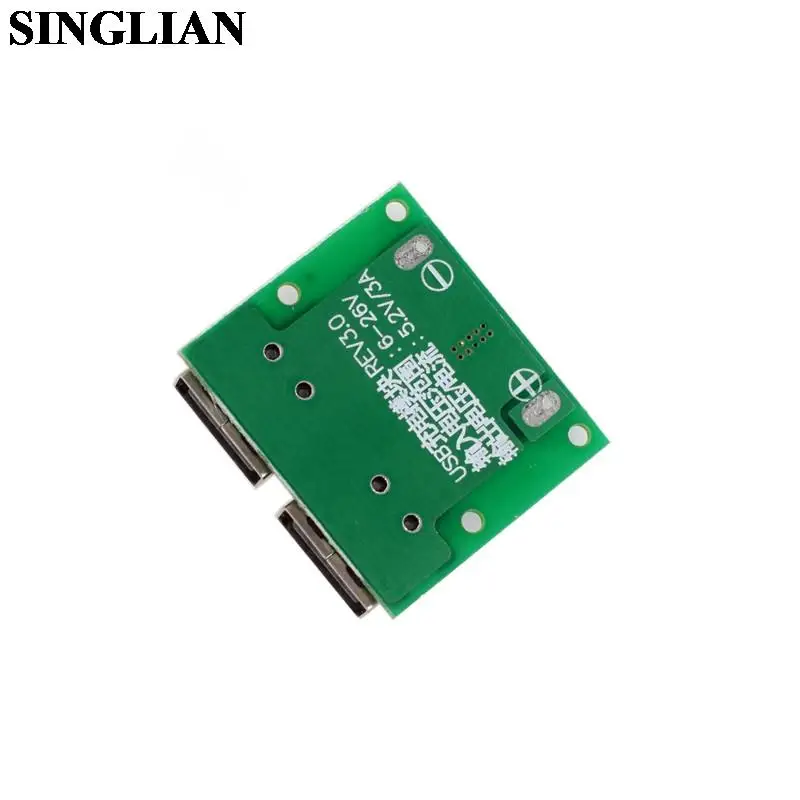 Dual USB Output 9V/12V/24V To 5V 3A DC-DC Vehicle Charging Board Step-down Voltage Stabilizing Charging Module