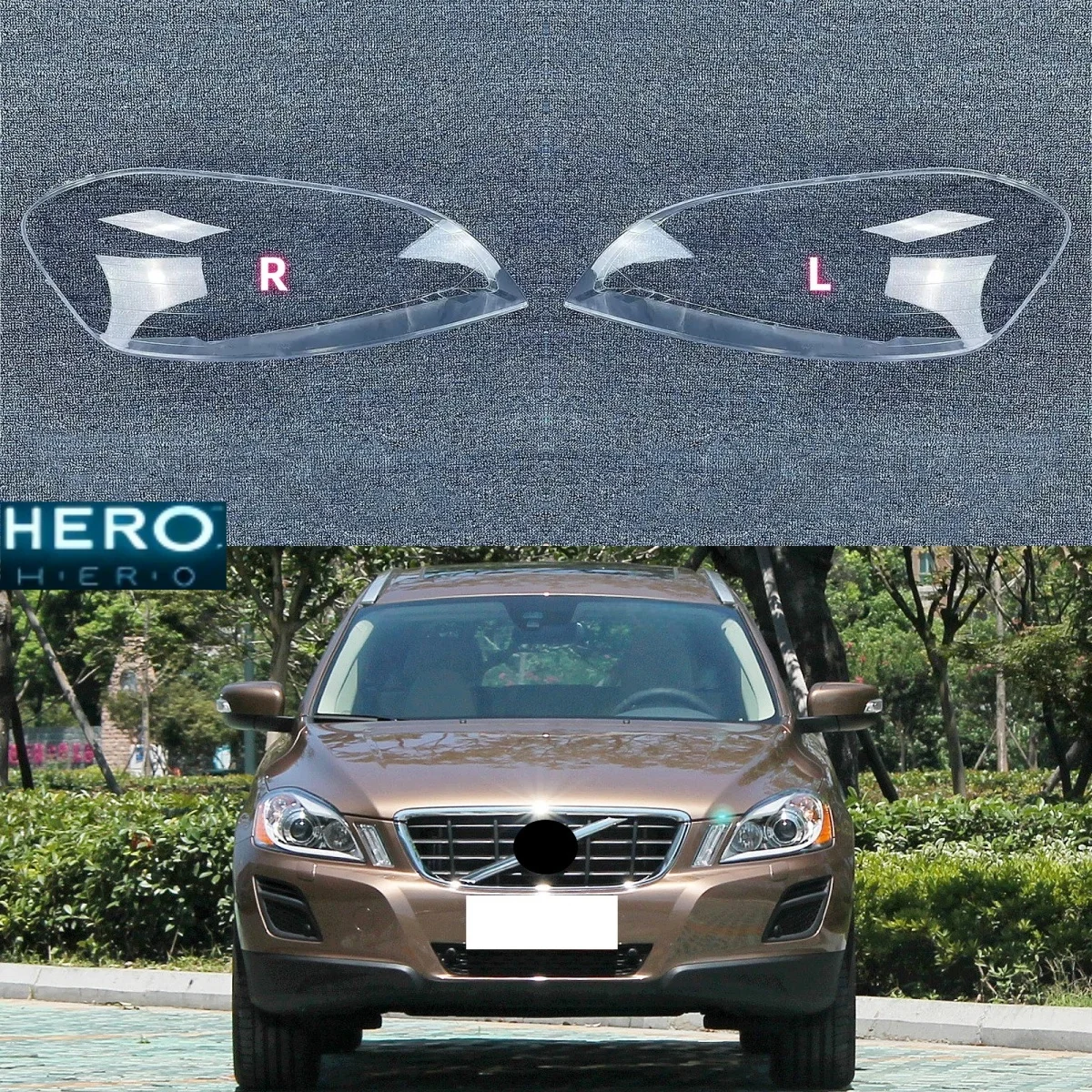 

Для Volvo XC60 2009 2010 2011 2012 2013 Автомобильные внутренние запасные части для фар на замену оригинальный абажур