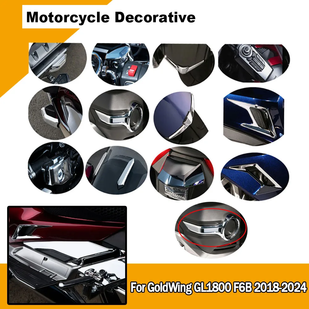 

New Motorcycle Accessories Side Fairing Covers Decorative Trims Chrome For Honda Gold Wing GL 1800 GL1800 F6B 2018-2021