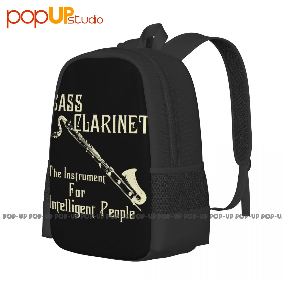 Bass Clarinet For Intelligent Backpack Large Capacity Print New Style Gym Tote Bag Riding Backpack