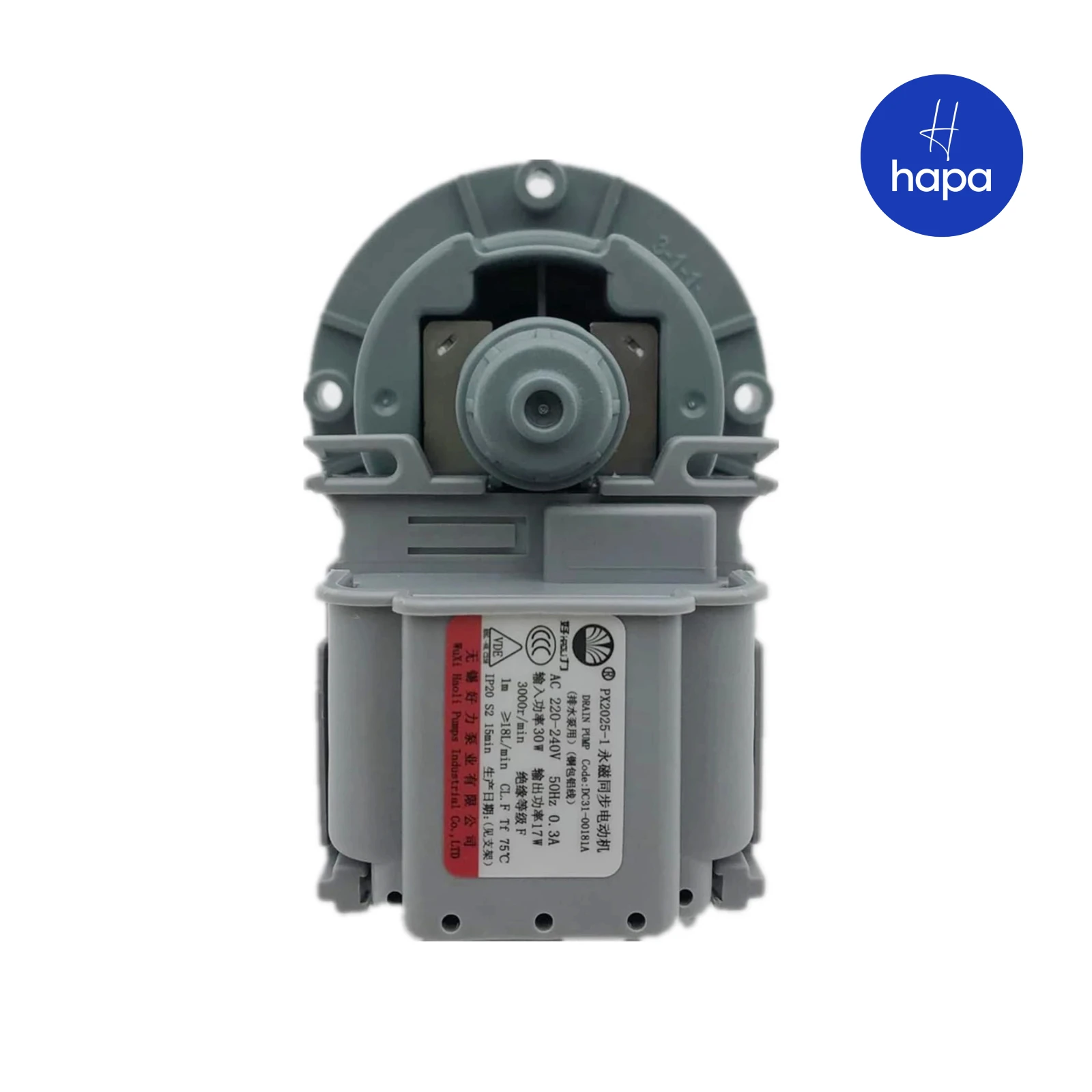 

New For Samsung Washing Machine Drain Pump Motor PX2025-1 220-240V 50Hz 30W 3000r/min DC31-00181A Washer Drainage Parts